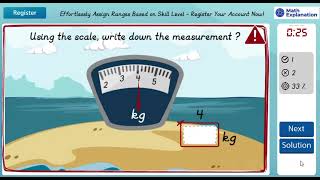 Measuring mass with a scale  Math Explanation [upl. by Annerahs]