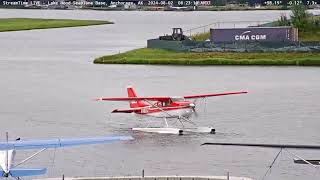 Float Plane Crash Landing  Lake Hood Alaska [upl. by Hsot]