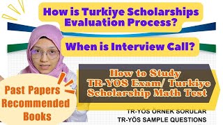 How to Study for Math Test  TRYOS Exam Past papersTurkiye Scholarship Evaluation Interview Email [upl. by Dafna]