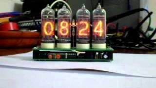 Warm Tube Clock v2  Nixie clock  AMPM setting [upl. by Yanat107]