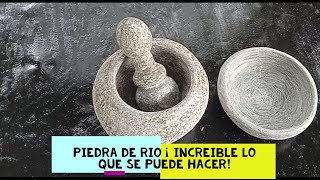 PLATO DE PIEDRA hecho con amoladora y cincel [upl. by Wheeler155]