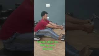 back exercise  seated cable row  motivation gymmotivation back [upl. by Viviene]