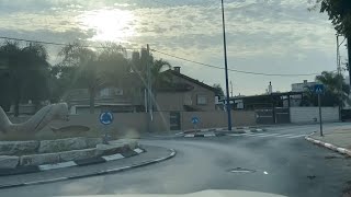 Empty streets in evacuated Sderot near border with Gaza [upl. by Ainnet]