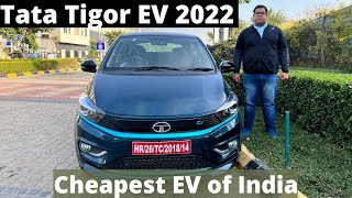 सबसे सस्ती Electric कार  Tata Tigor EV 2022  Range  Price  Features Should you consider or not [upl. by Aiksas]