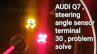 AUDI Q7 01826 steering angle sensor terminal 30  problem solve  thinktool master [upl. by Utta830]