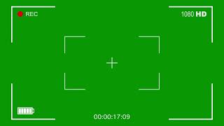 REC video Camera Recording Screen V1 Overlay  Green Screen camera viewfinder 1min FREE DOWNLOAD [upl. by Redleh334]
