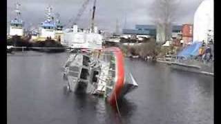 Coast Guard Response Boat SelfRighting Test [upl. by Aimet]