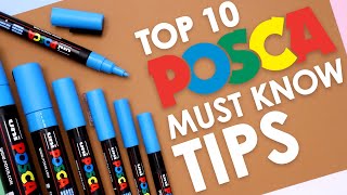 TOP 10 POSCA TIPS  Most Frequently Asked Questions ANSWERED [upl. by Aldo]