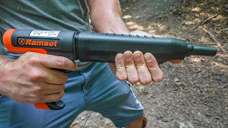 Powder Actuated Nail Gun For Self Defense [upl. by Ennaitsirhc]