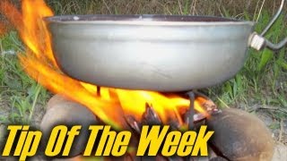 Tent Stake Stove amp Campfire Grill  quotTip Of The Weekquot E22 [upl. by Blasius726]