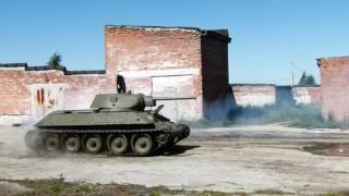 WW2 T3476 Tank The first test after a long restoration [upl. by Ayekat923]