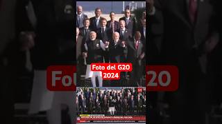 Toman la fotografía oficial con los líderes a la cumbre del G20 shorts [upl. by Nnaeus]