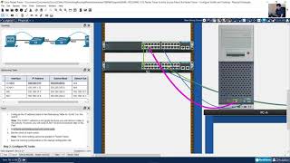 346 Packet Tracer  Configure VLANs and Trunking  Physical Mode [upl. by Rafi]