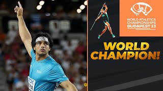 A historic World Championship gold for Neeraj Chopra  Paris 2024  JioCinema amp Sports18 [upl. by Megargee614]