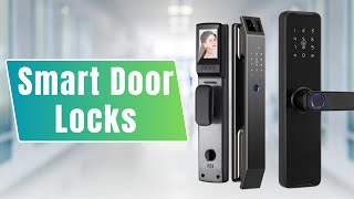 Top 5 Best Smart Door Locks of 2024  Exploring the Smart Door Lock Technology [upl. by Yadsendew]