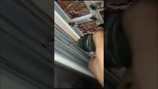 Aluminium sliding window installation [upl. by Stilu]