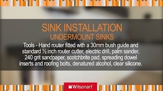 Zenith Worktops  Chapter 7 Undermount Sink Installation [upl. by Ynaffyt]