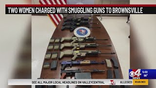 Two women charged with smuggling 12 guns from Atlanta to Brownsville [upl. by Ecneps]