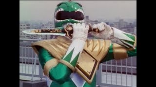 Green Ranger summons Dragonzord  Season 1  Mighty Morphin  Power Rangers Official [upl. by Ardekan882]