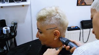 ANTI AGE HAIRCUT  SHORT BADASS PIXIE MOHAWK [upl. by Spiers]