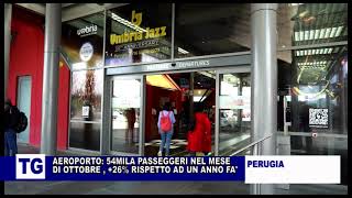 AEROPORTO DI PERUGIA QUASI 54MILA PASSEGGERI A OTTOBRE 2023 [upl. by Anihcak659]