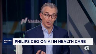 Philips CEO on AI in health care Were very passionate about giving time back to the caregivers [upl. by Vasya]