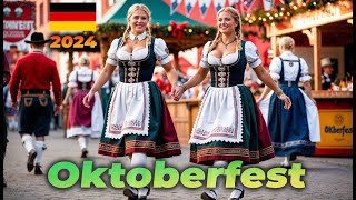 Oktoberfest Walkthrough 2024 A Journey Through Munichs Iconic Beer Festival 🍺🎡 germany [upl. by Nalac]