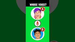 Guess The YouTuber’s Real Voice In This Video  LankyBox FaZe Rug MrBeast shorts funny [upl. by Furiya679]