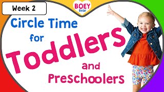 Learning Videos for Toddlers 3 year old and 4 year olds Preschool Circle Time Boey Bear [upl. by Meador]