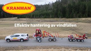 Effektiv hantering av vindfällen med Kranman P25 och Kranman 960 [upl. by Deland]