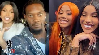 Offset Snatches His Phone Back After Cardi B amp Sister Hennessy Takeover Wit Girl Talk 😂 [upl. by Joab]