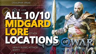 All Midgard Lore Locations God Of War Ragnarok [upl. by Iey]