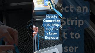 How to Upgrade the Lighting in an OMTech 60W Laser with an LED Strip Light omtech laserengraver [upl. by Asiret]