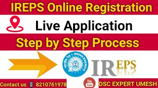 IREPS Online Registration Process  Live Application  Step by Step Process  IREPS Registration [upl. by Clemen]