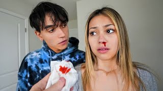 Dobre Brothers  My Girlfriend gets a BLOODY NOSE What Happens is Shocking  ivanita lomeli [upl. by Erelia]