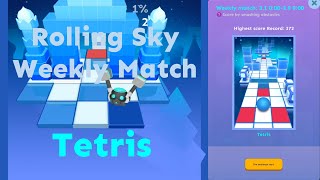 Rolling Sky Weekly Match  Tetris [upl. by Ingham]