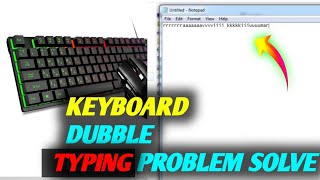 PC KEYBOARD DOUBLE TYPING PROBLEM SOLVE  DOUBLE TYPING KEYBOARD FIX [upl. by Bathesda]