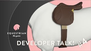 Dev talk 4 Equestrian the Horse Game  Tack creation and NEWS [upl. by Einittirb]