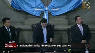 Medidas de austeridad Alcaldes diputados y mandatario acuerdan rebajas en salarios y dietas [upl. by Munafo]