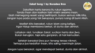 Zakat Song 1 by Nuradee Bros  ZakatSG [upl. by Llejk]