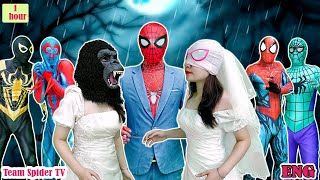 What If Many Spider man in 1 HOUSE Spiderman Rescues Bride Kidnapped By Monster MORE [upl. by Manchester323]