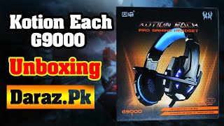 Kotion Each G9000 Best Budget Gaming Headset Unboxing I Got from DarazPk [upl. by Hamachi]