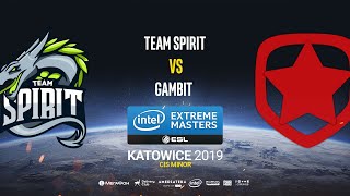 Team Spirit vs Gambit  IEM Katowice CIS Minor  map1  demirage TheCraggy amp Pchelkin [upl. by Stoll]