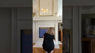 Gorgeous Fireplace Makeover From Black to Glamorous Gold [upl. by Niotna594]