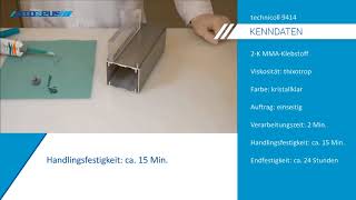 lackiertes Metall mit PMMA kleben mit technicoll 9414 [upl. by Akimyt]