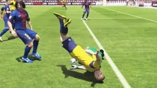 TOP 5 FIFA 13 FAILS  Insane Goalkeeper Goal [upl. by Bartley]