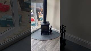 Installing a log burner IN SUMMER 🔥🔥🔥renovation logburner [upl. by Luigino]