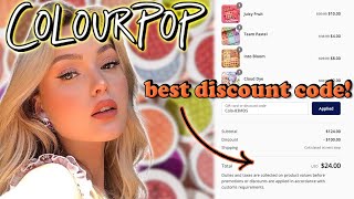 COLOURPOP DISCOUNT CODE i saved sooooo much money Best Colourpop codes in 2021 [upl. by Salvucci]