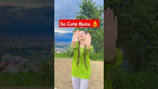 So cute Bunu 👌Man chaina basma nature dance nepalisong [upl. by Luebke]