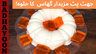 Ghass Ka Halwa  China Grass  Agar Agar  Badhayoon Foods [upl. by Yrreg]